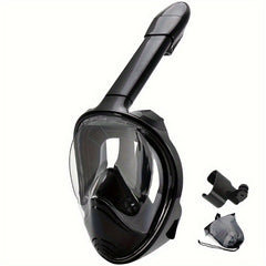 Full Face Snorkel Mask with Camera Mount - 180 Degree View