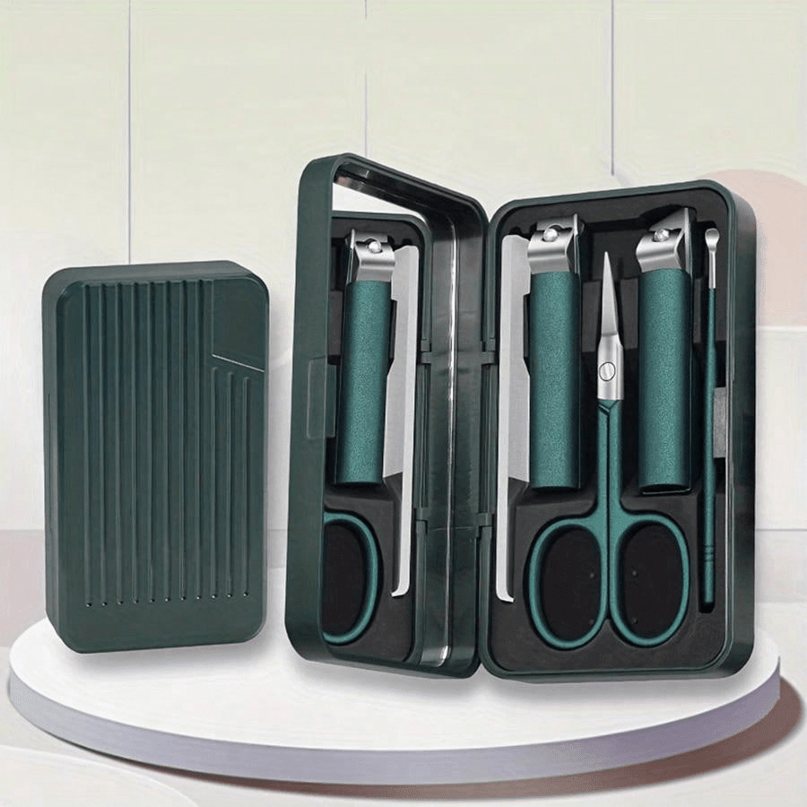 Portable Nail Clippers Fingernail & Toenail Cutter Manicure Tool 5pcs Set