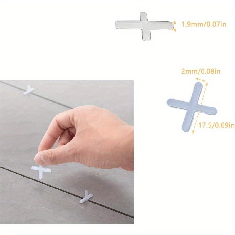 500pcs Mixed Sizes Tile Spacers Cross Spacer for Wall Floor Ceramic Tiles