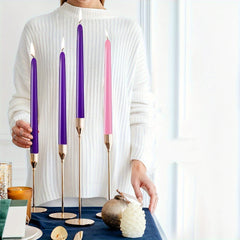 4pcs Tapered Candles Set, Fragrance 25 Dinner Candles, 8 Hours Burn