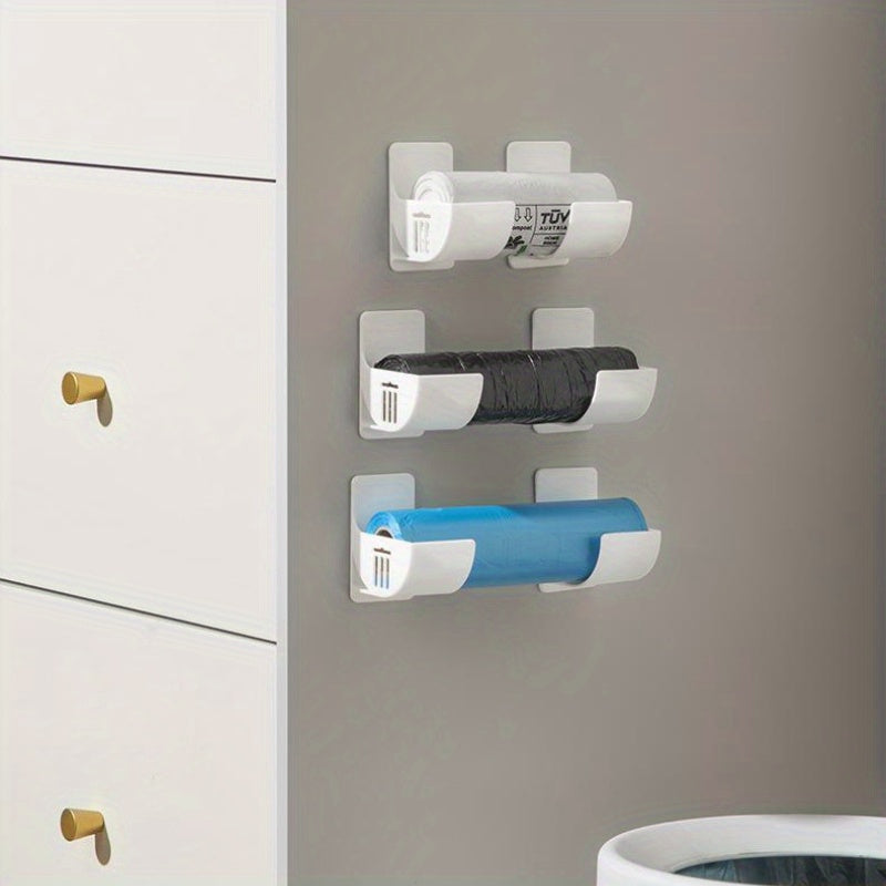 Perforated Storage Tray Cling Film Garbage Bag Cabinet Storage Rack