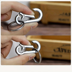 1pc Stainless Steel Keychain Key Ring Bag Car Key Pendant Accessory
