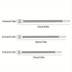 125pcs Heavy Duty Cable Zip Ties - 22 68 KG Tensile Strength