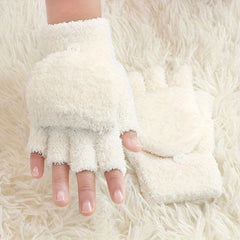Half Finger Flip Gloves For Warmth And Flexibility Fingerless Winter Hand Wrist