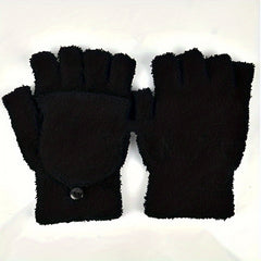 Half Finger Flip Gloves For Warmth And Flexibility Fingerless Winter Hand Wrist