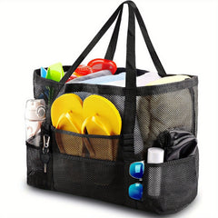 Large Mesh Beach Tote Bag for Outdoor Vacation