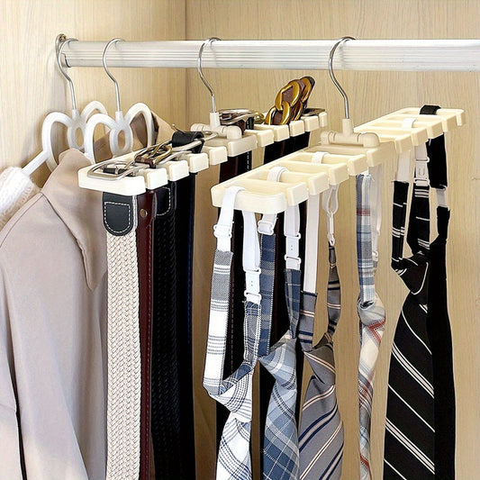 10 Holes Belt Rack Tie Scarf Belt Hanger Large Capacity Organizer
