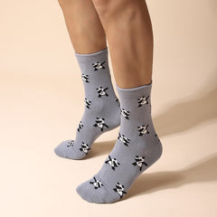 Men's Panda Cotton Crew Socks, 2 Pairs
