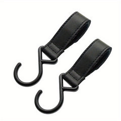 1pc Portable Outdoor S-Shaped PU Leather Storage Keychain