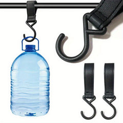 1pc Portable Outdoor S-Shaped PU Leather Storage Keychain