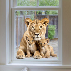 3D Animal Window Decal Static Cling Sticker for Home Office Decor