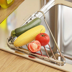Wall-Mounted Kitchen Storage Rack: Organize Dishcloths, Seasonings, and Sponges