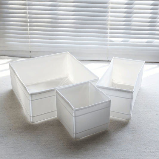 3pcs Oxford Cloth Underwear Storage Box Drawer Organizer