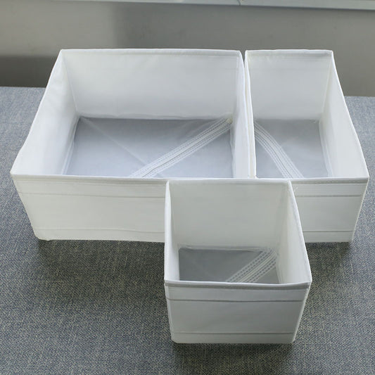 3pcs Oxford Cloth Underwear Storage Box Drawer Organizer