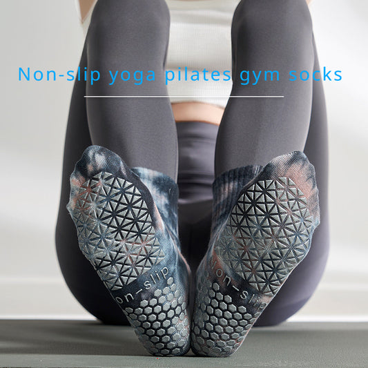 Solid Non-slip Yoga Socks for Fitness Indoor Sports
