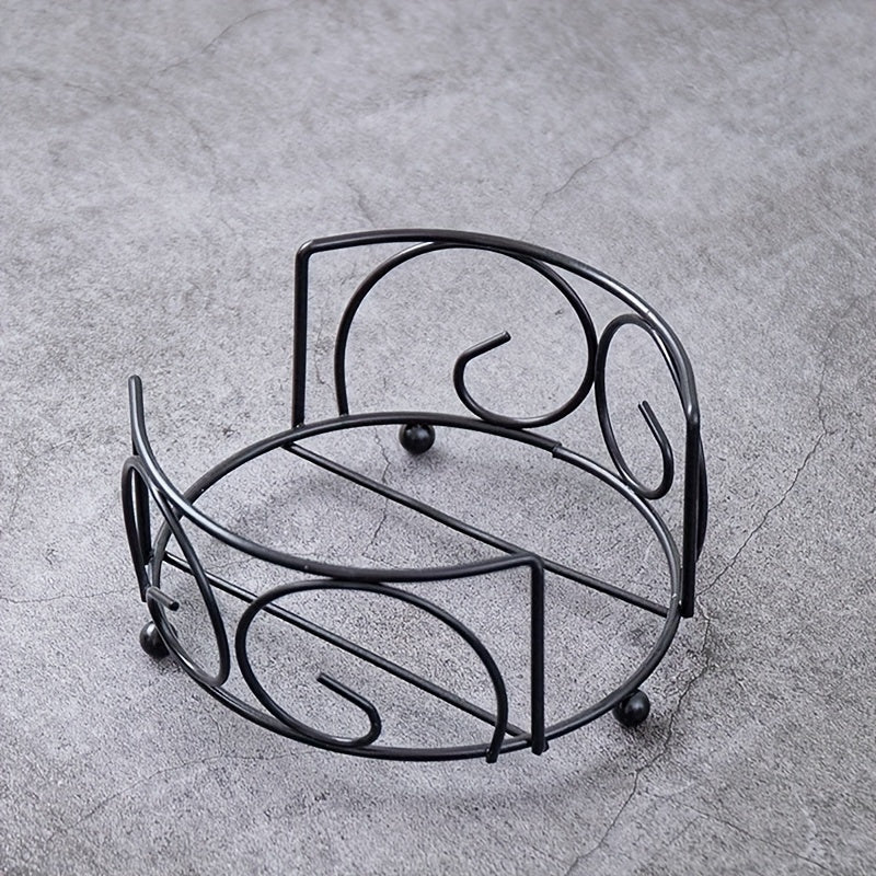 Metal Coaster Holder Iron Frame Tray Fits Round and Square Coasters