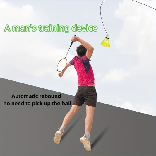 Badminton Training Set with 3 Hooks, Ropes, and Cords