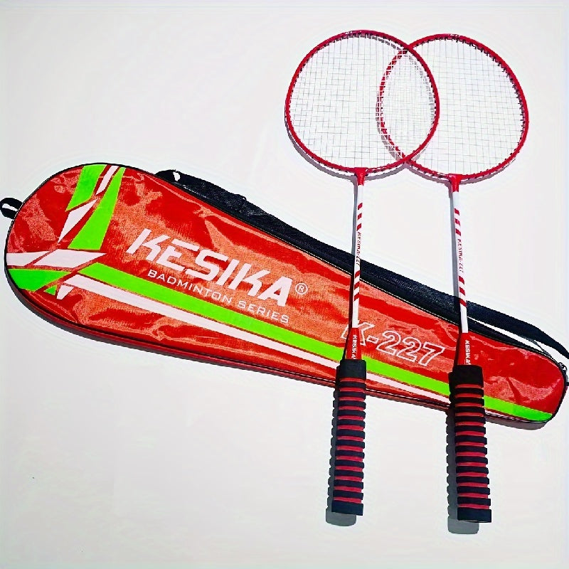 Durable Badminton Rackets for Youth and Adults, 2 Rackets for Training