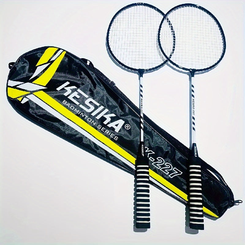 Durable Badminton Rackets for Youth and Adults, 2 Rackets for Training