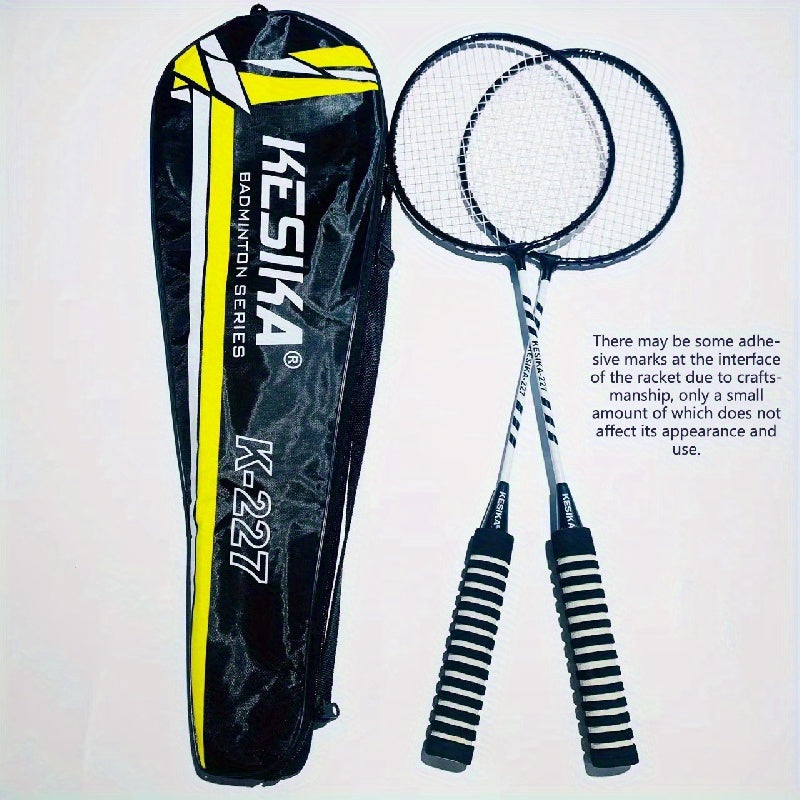 Durable Badminton Rackets for Youth and Adults, 2 Rackets for Training