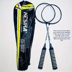 Durable Badminton Rackets for Youth and Adults, 2 Rackets for Training