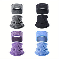 2pcs Fleece Ear Warmers Neck Warmer Set Winter Ear Warmers Neck Gaiter