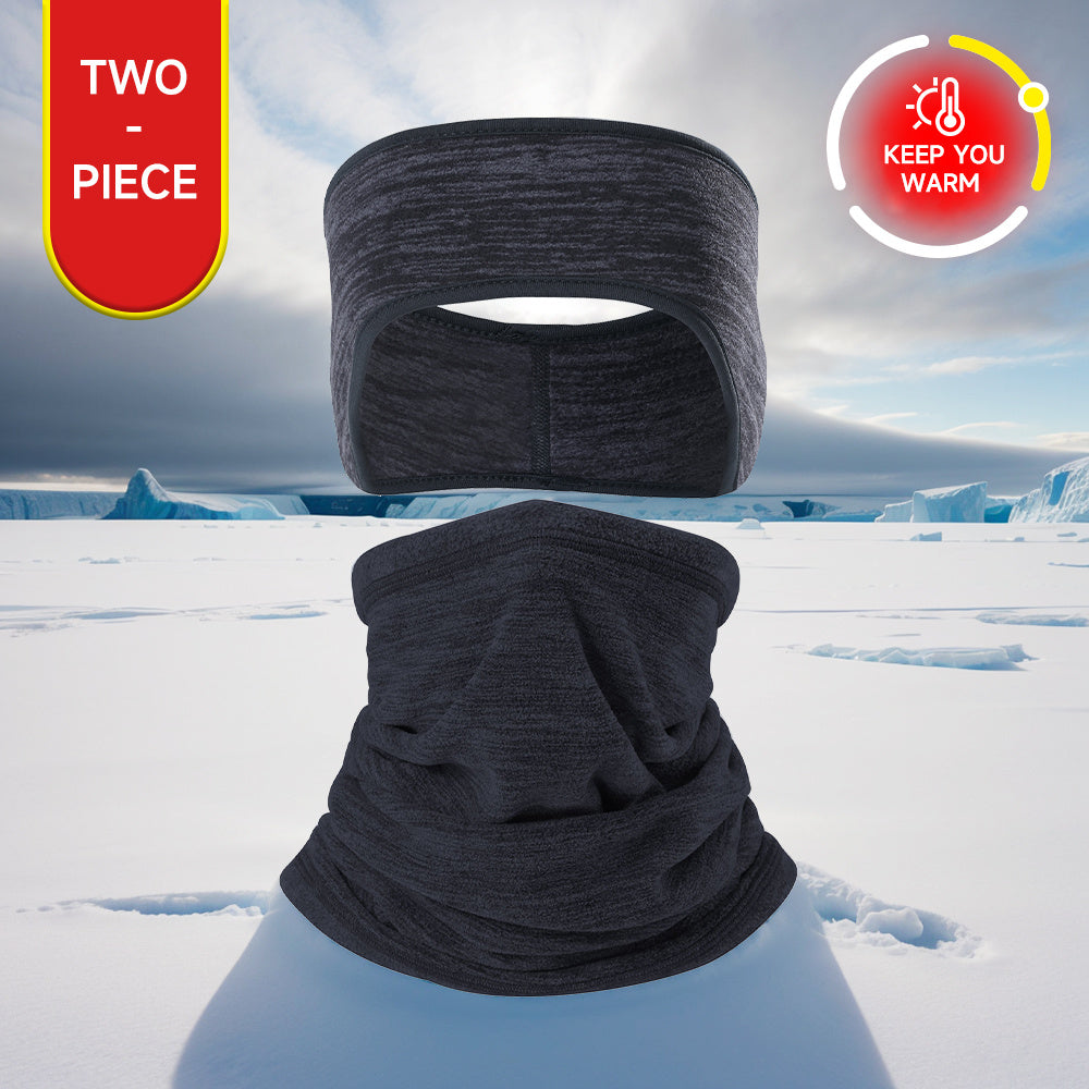 2pcs Fleece Ear Warmers Neck Warmer Set Winter Ear Warmers Neck Gaiter
