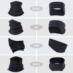 2pcs Fleece Ear Warmers Neck Warmer Set Winter Ear Warmers Neck Gaiter