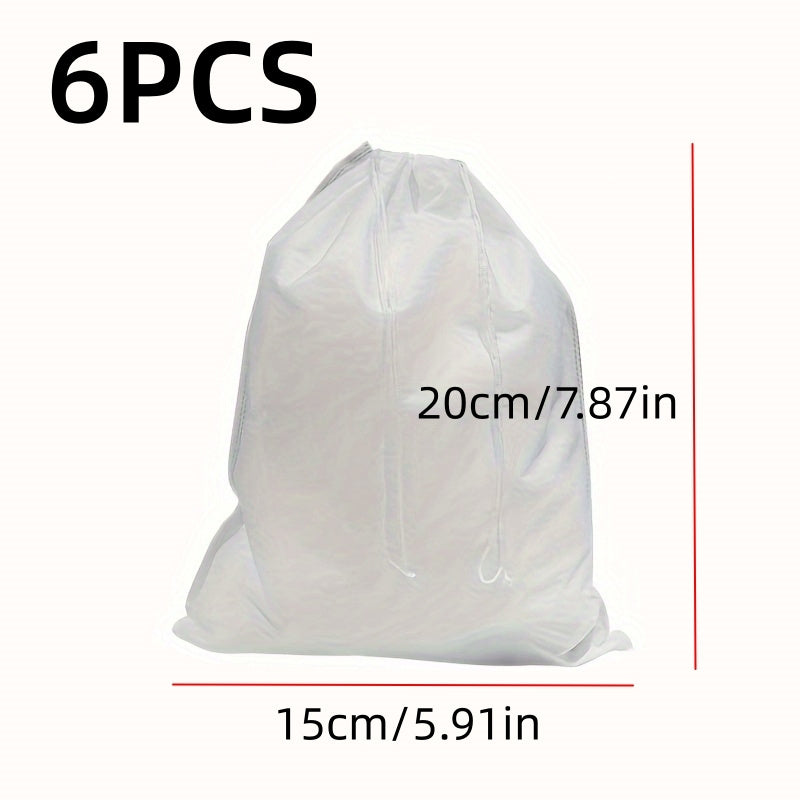 12pcs Portable Shoe Drawstring Storage Bag Non Woven Fabric Clothes Storage Bag