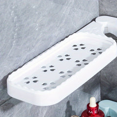 Bathroom Corner Shelves Wall Mounted Organizer Storage Rack No Drilling
