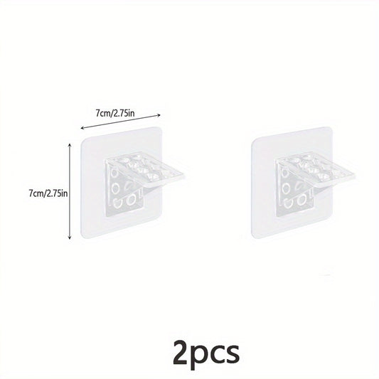 4pcs Self Adhesive Shelf Support Pegs Closet Cabinet Clips