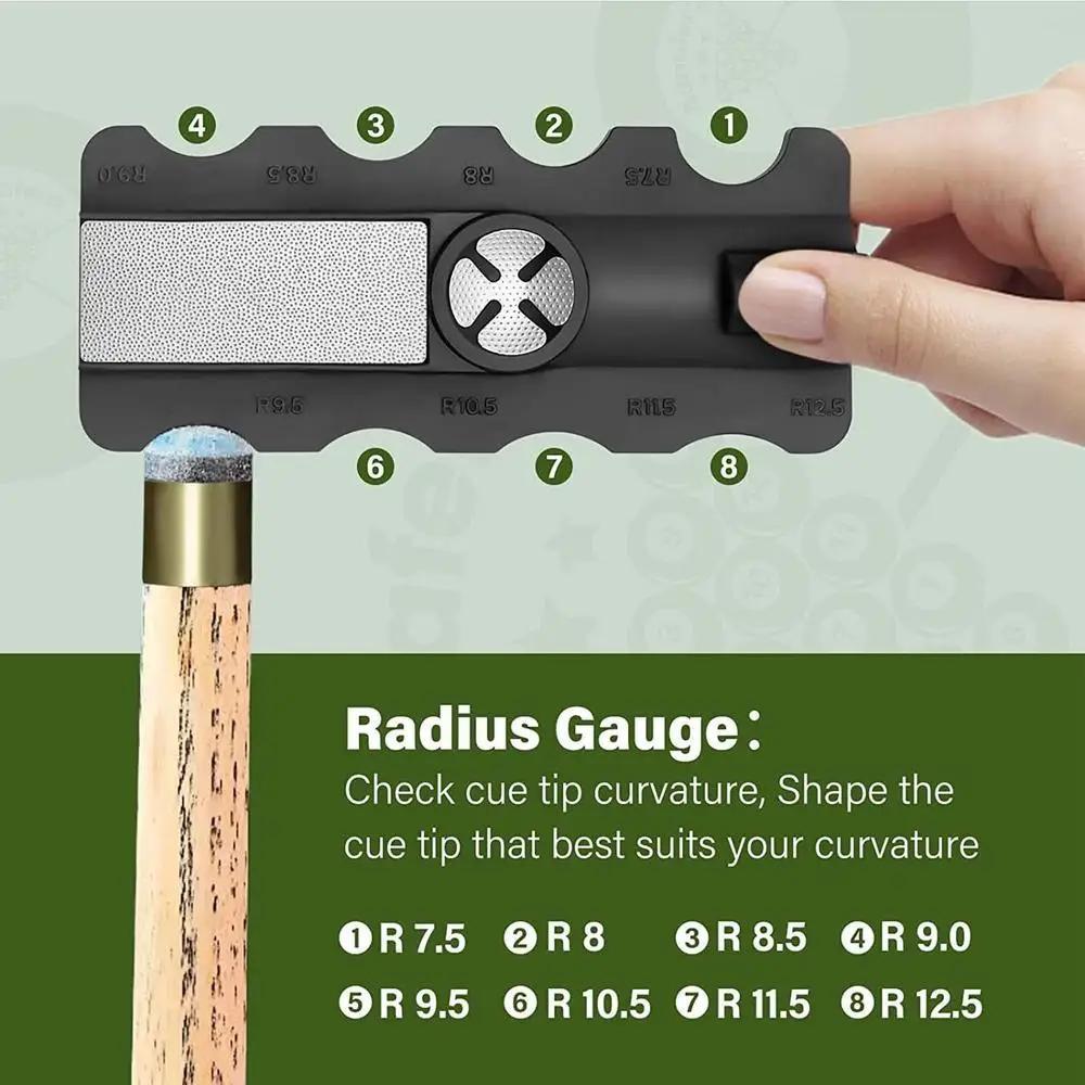 5 In 1 Pool Cue Tip Tool Billiards Snooker Cue Care Gear Trimmer Tapper