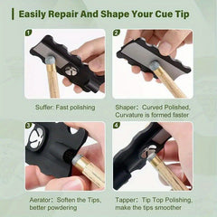 5 In 1 Pool Cue Tip Tool Billiards Snooker Cue Care Gear Trimmer Tapper