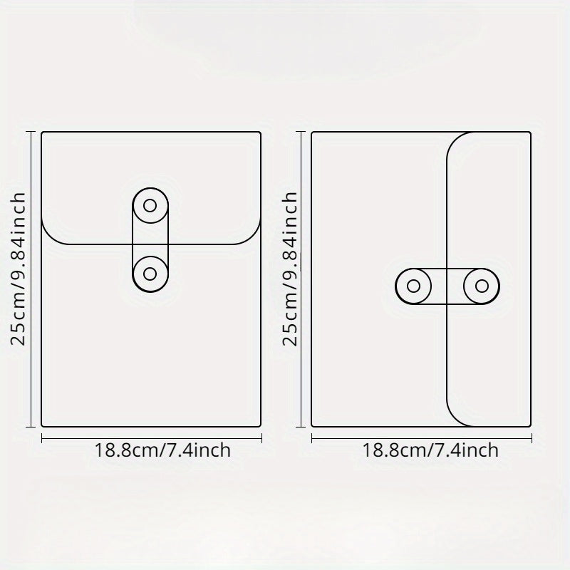 A5 Coiled File Bag Transparent Waterproof Document Bag