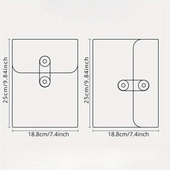 A5 Coiled File Bag Transparent Waterproof Document Bag