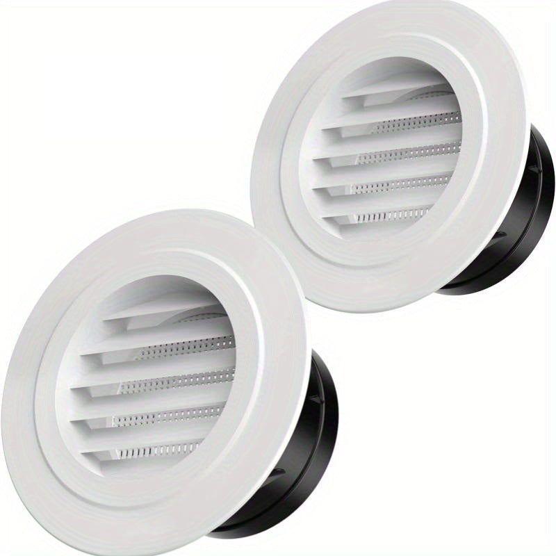 Round Vent Blind Grille Cover with Screen Grid