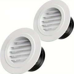 Round Vent Blind Grille Cover with Screen Grid