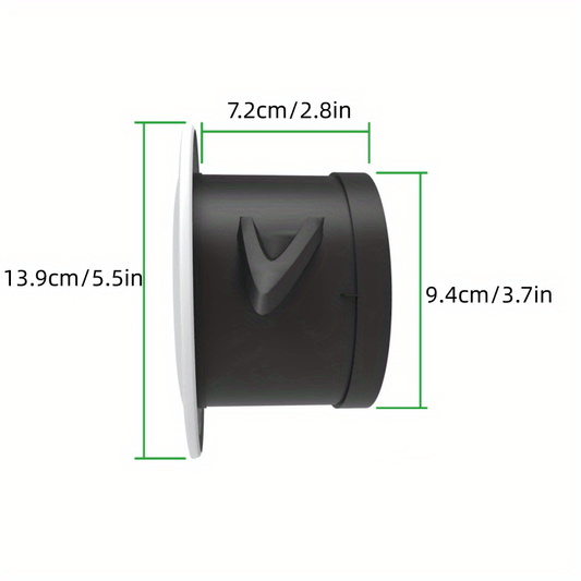 Round Vent Blind Grille Cover with Screen Grid
