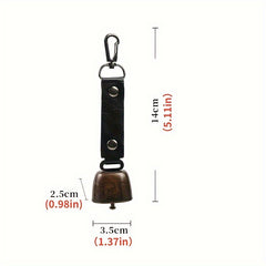 Outdoor Camping & Hiking Iron Bell Keychain