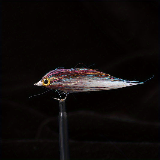 12pcs Mixed Colors Bionic Fly Hand Tied Hair Hook for Bass Fishing Tackle