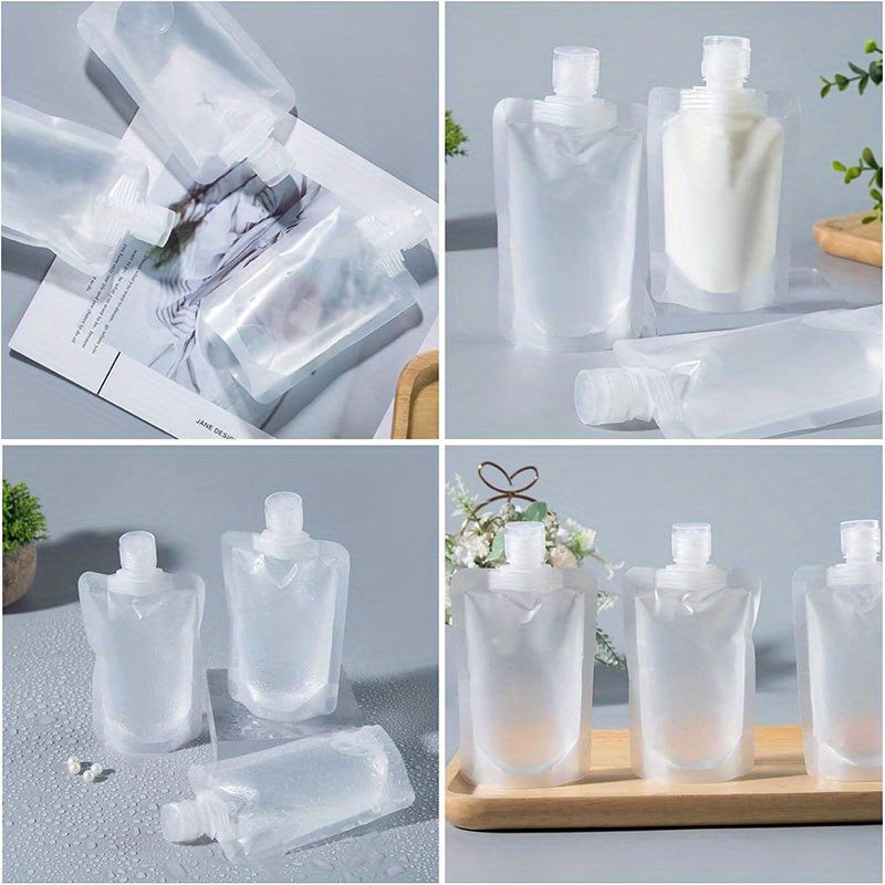 5pcs Leak-proof Liquids Storage Bags - Travel Size Refill Bottles