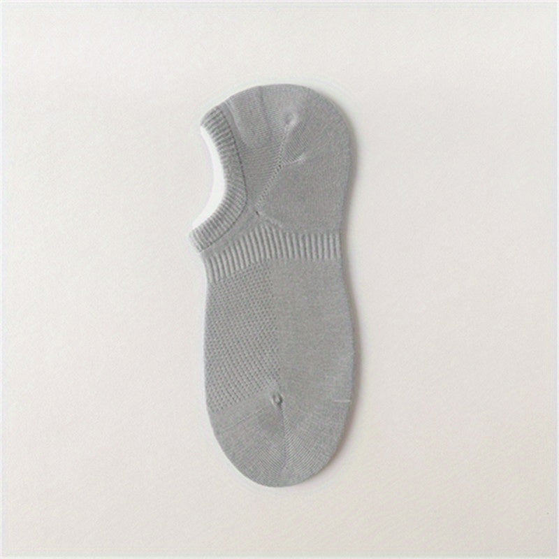Men's Solid Liner Anklets Socks Breathable Soft Sweat Absorbent Socks