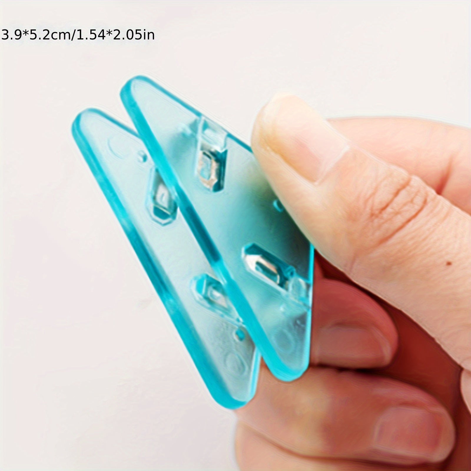 10pcs Triangle Transparent File Edge Clip Office School Supplies