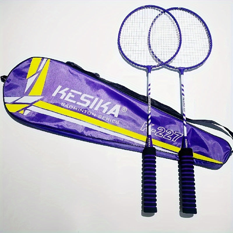 Durable Badminton Racket Set with 2 Rackets