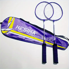 Durable Badminton Racket Set with 2 Rackets