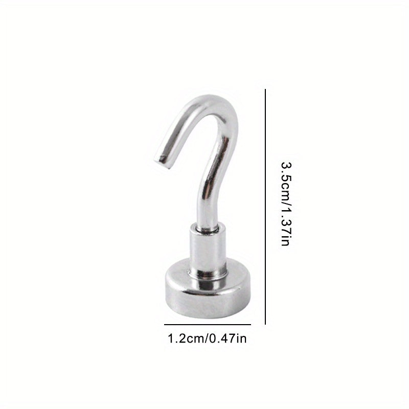 6pcs Strong Magnetic Hook 4KG Storage Neodymium Iron Boron