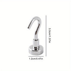 6pcs Strong Magnetic Hook 4KG Storage Neodymium Iron Boron