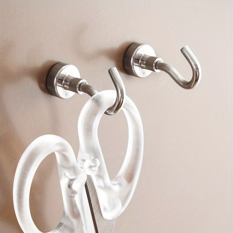 6pcs Strong Magnetic Hook 4KG Storage Neodymium Iron Boron