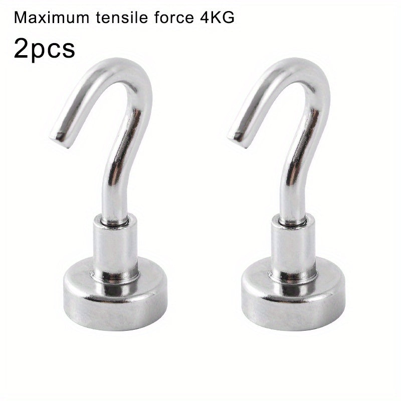 6pcs Strong Magnetic Hook 4KG Storage Neodymium Iron Boron
