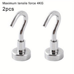 6pcs Strong Magnetic Hook 4KG Storage Neodymium Iron Boron